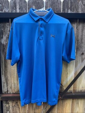 Under Armour dri-fit gold polo, size XL